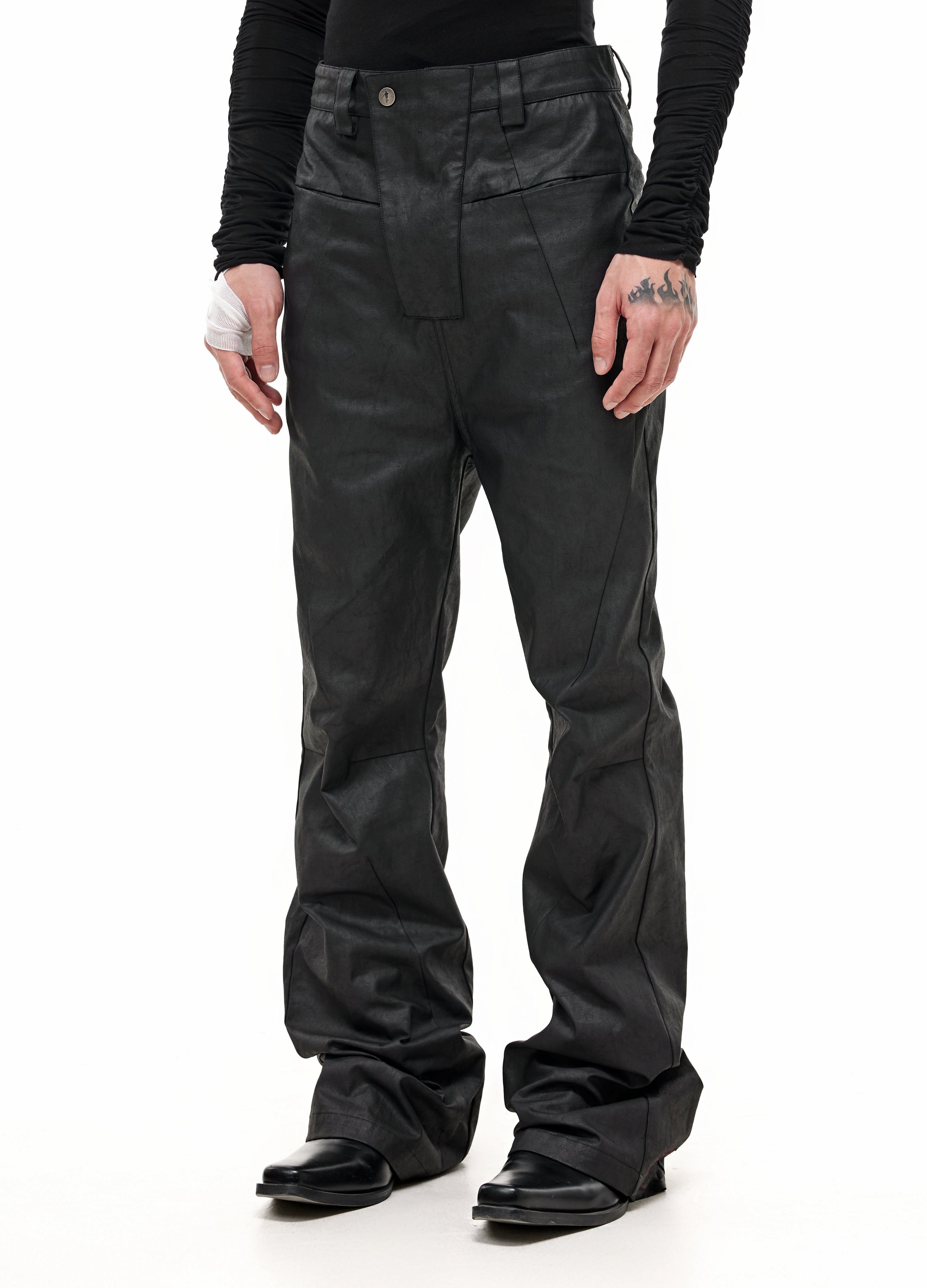 SCD CROWD 24Fw Leather Cargo Pants 【公式通販】
