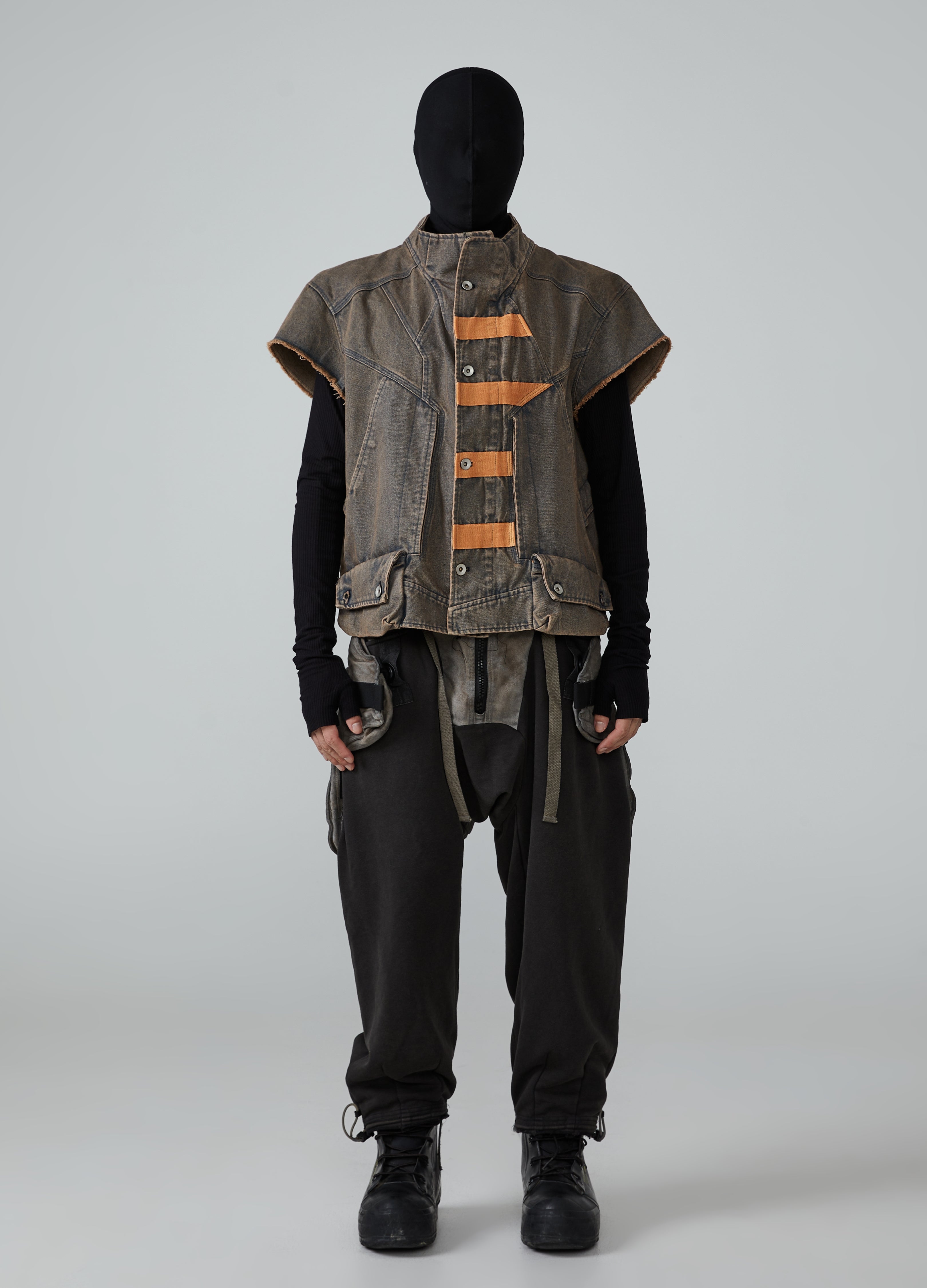 Wasteland Patchwork Workwear Casual Pants