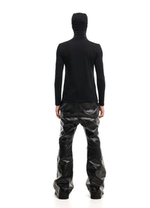 LEATHER CARGO PANTS