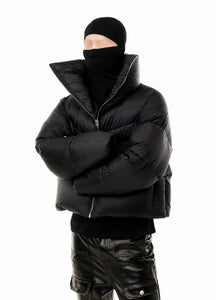 SHADOW HIGH-COLLAR DOWN JACKET