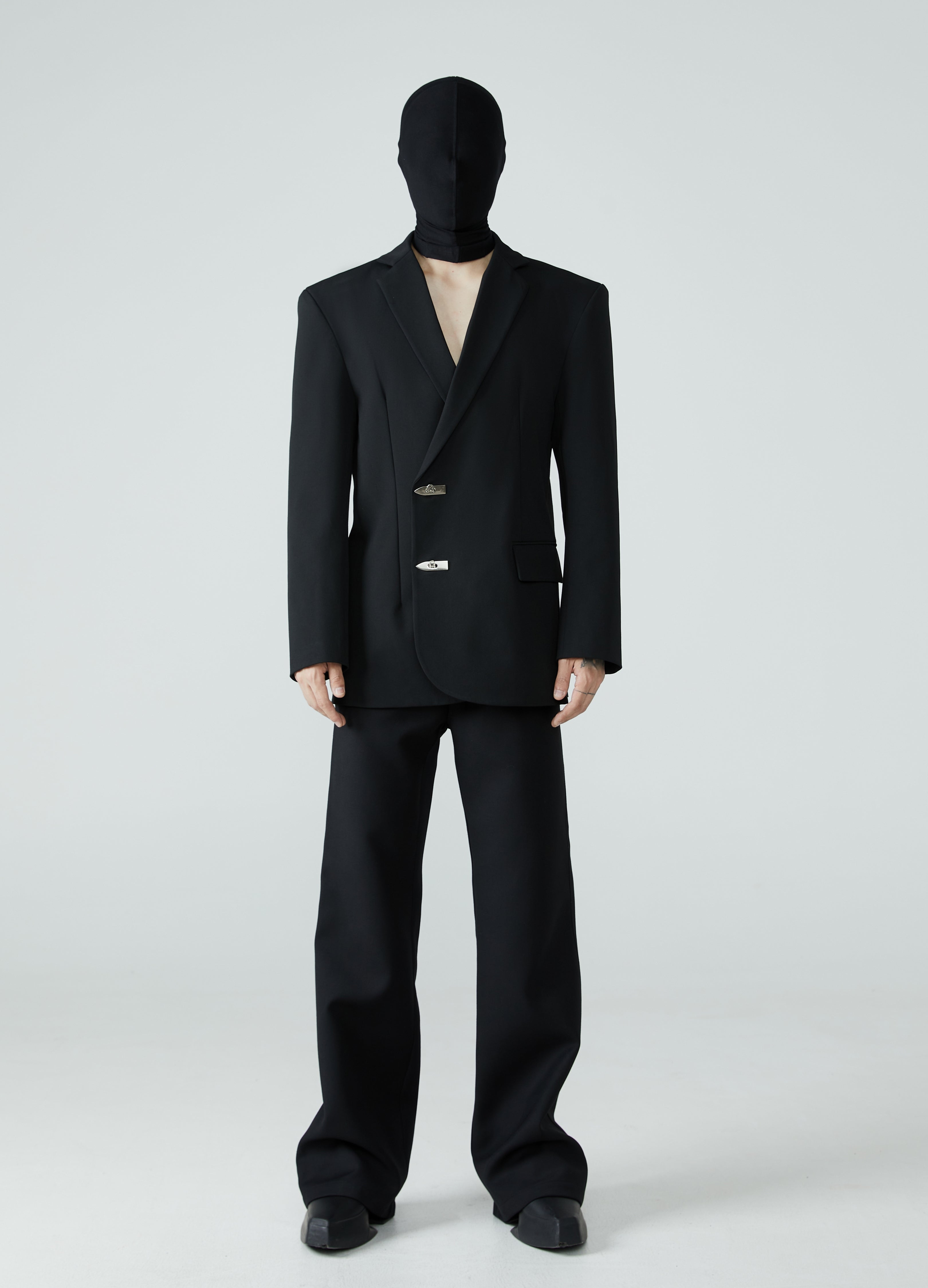 23FW Structured Shoulder Slim-Fit Suit Jacket – SCD CROWD