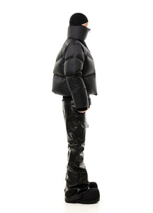 SHADOW HIGH-COLLAR DOWN JACKET