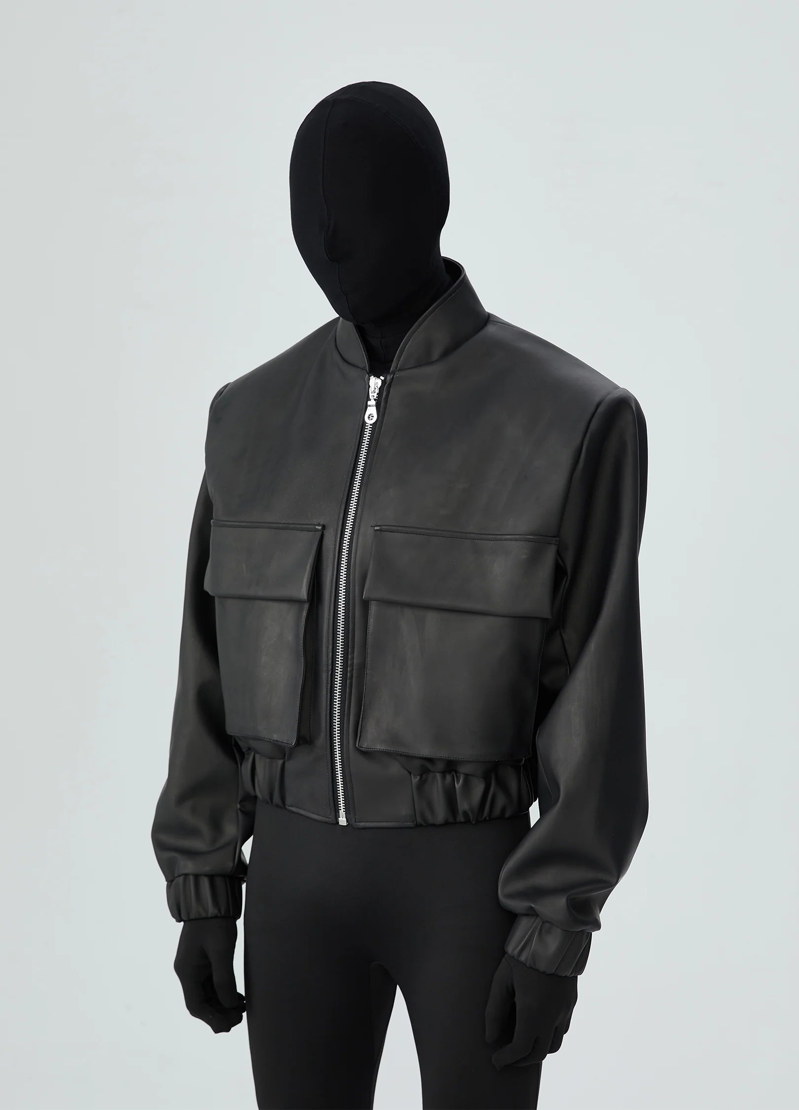 23SS Urban Knight Padded Leather Jacket