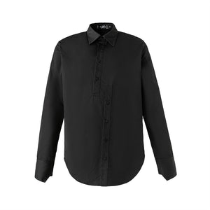 23SS Asymmetry Stitched Noir Shirt
